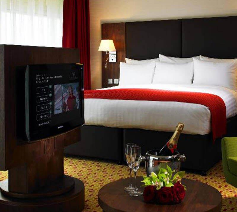 Example interior of a room at the Marriott hotel at Lingfield Park Resort.
