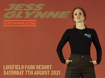 Jess Glynne performs live after racing at Lingfield Park Racecourse