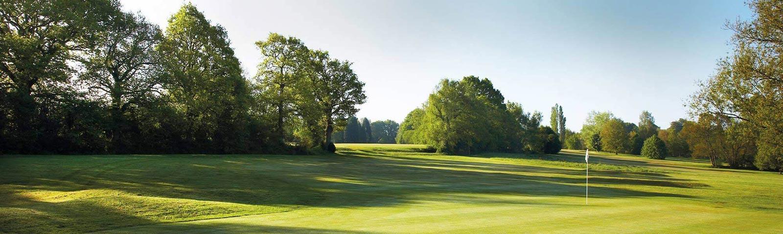 View of the golf course at Lingfield Park Resort.