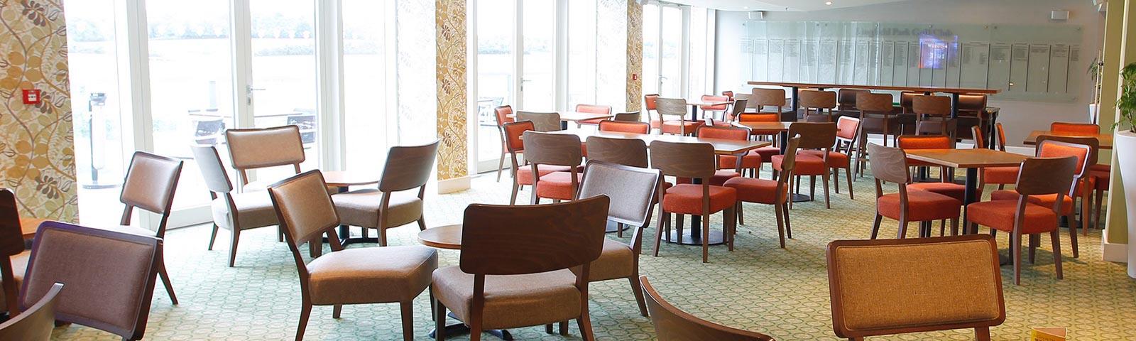 An interior view of the Golf Lounge at Lingfield Park.