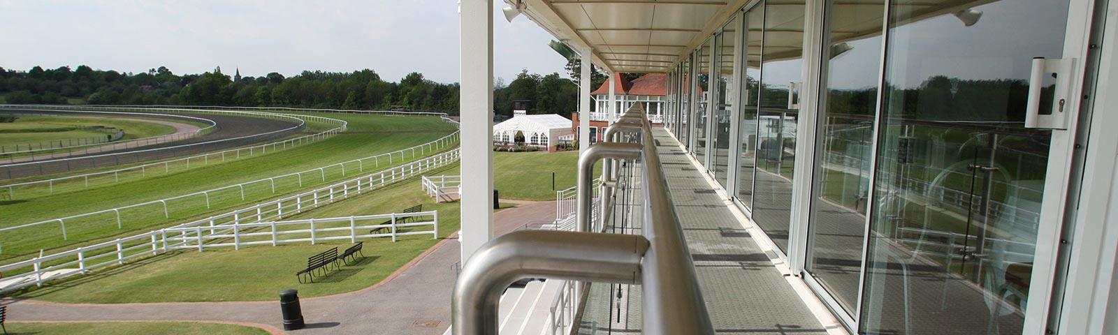 A view from the Grandstand at Lingfield Park.