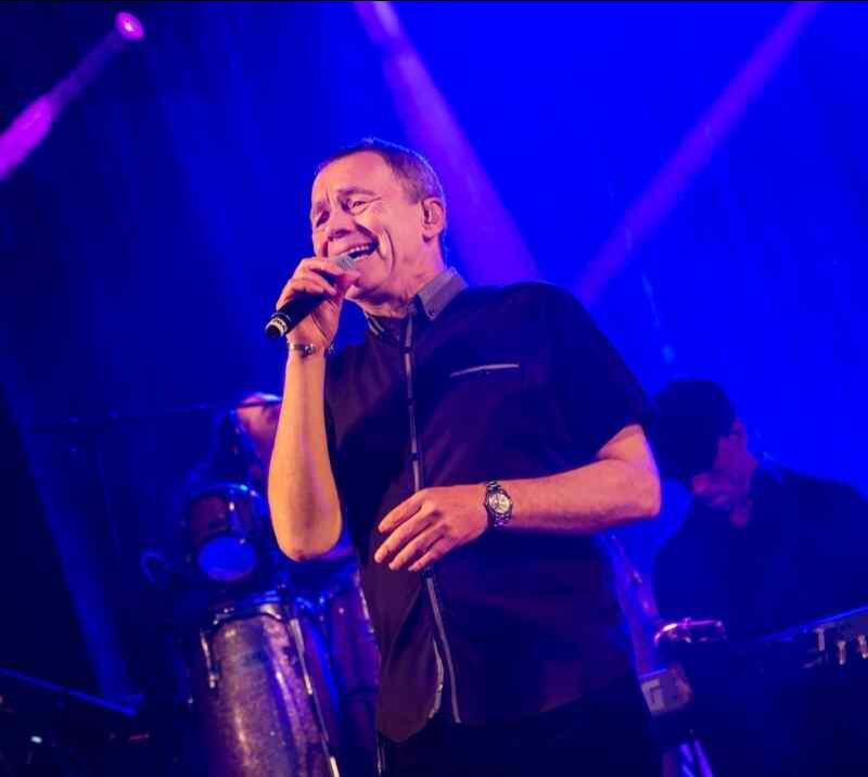 UB40 perform live after a live horse racing fixture at Lingfield Park Racecourse in 2021