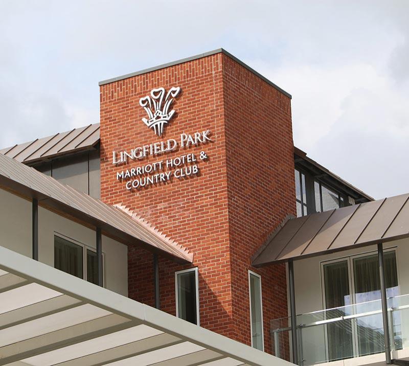 A view of the exterior of Lingfield Park Resort