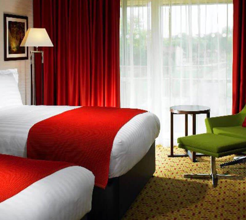 Example interior of a room at the Marriott hotel at Lingfield Park Resort.