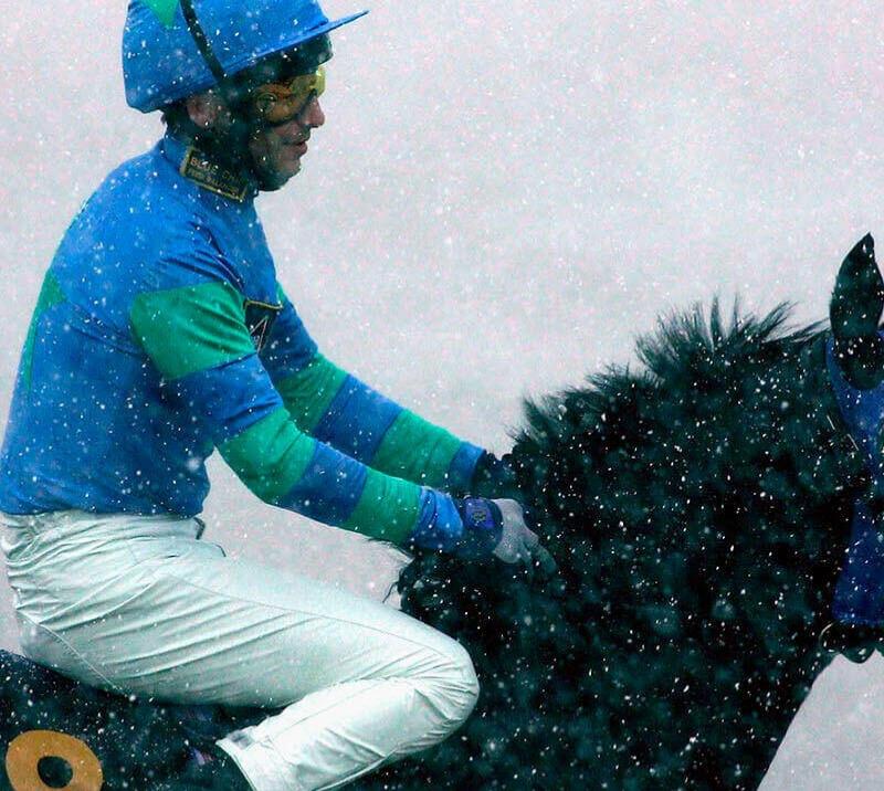 Jockey riding in Winter Derby at Lingfield Park