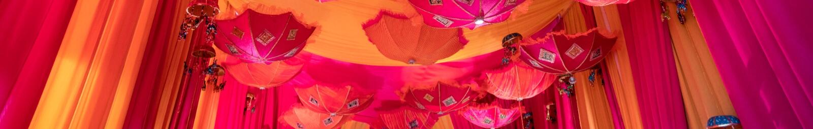 Asian Wedding décor at Lingfield Park Racecourse